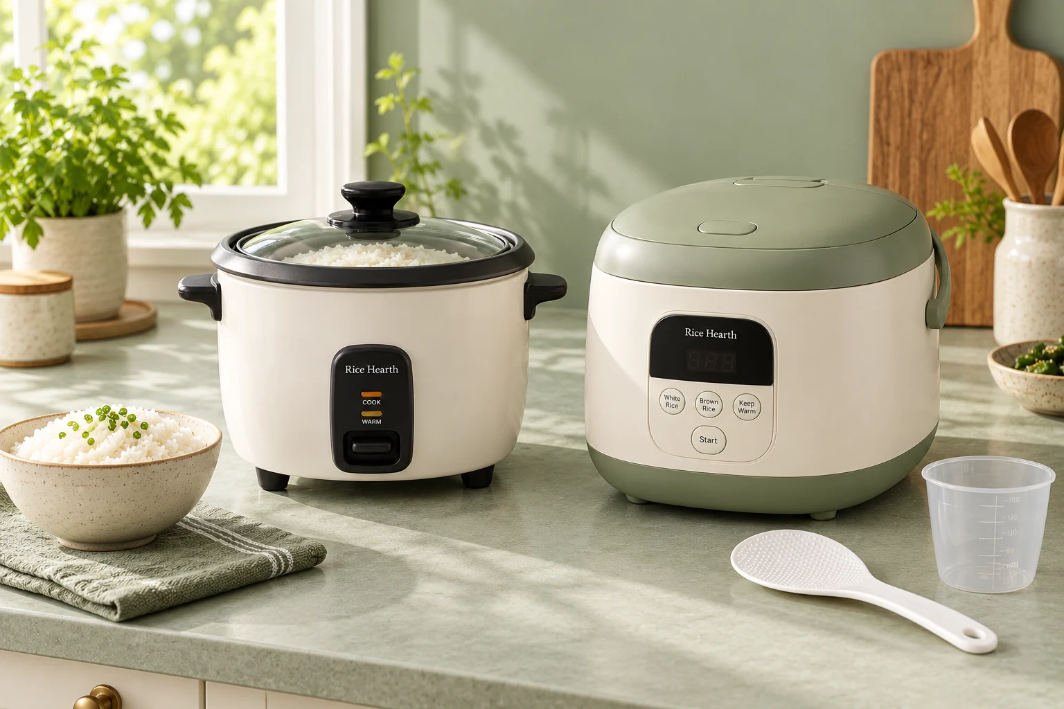 Rice cookers and cooker accessories collection